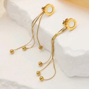 The Erin  Earrings in White